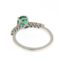 Padova - Via Guizza, 238 - Anello Soranzo Gioielli Donna Pietre Preziose in Oro bianco Smeraldo 10139950-11 - 10139950-11